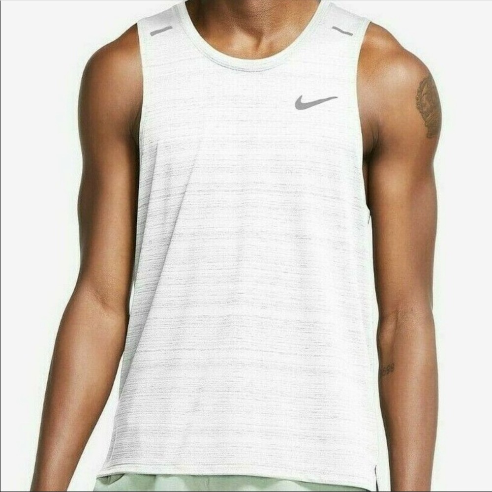 Nike Dri-FIT Miler Tank, White, S